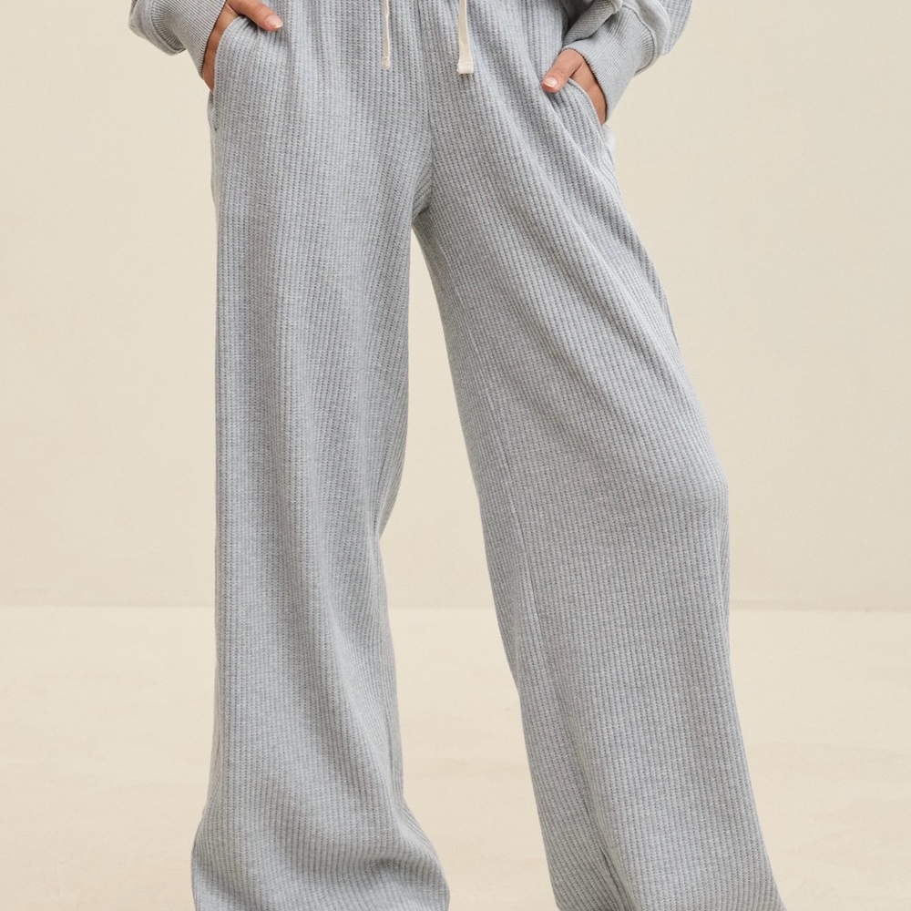 Aerie essential waffle trouser NWT